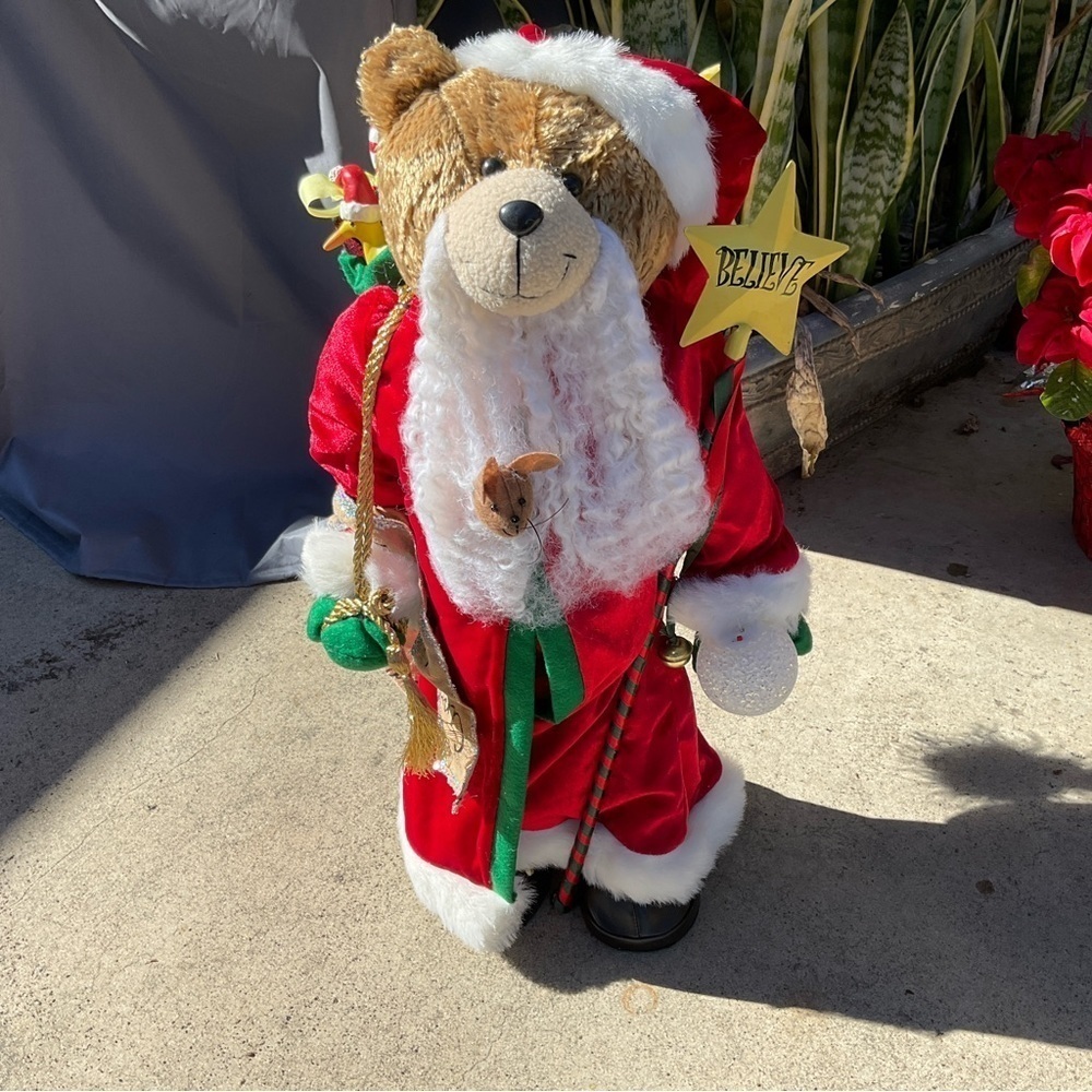 Christmas QVC QUACKER FACTORY Lifestyle BIG Teddy Santa My Beary Best Friend 25”